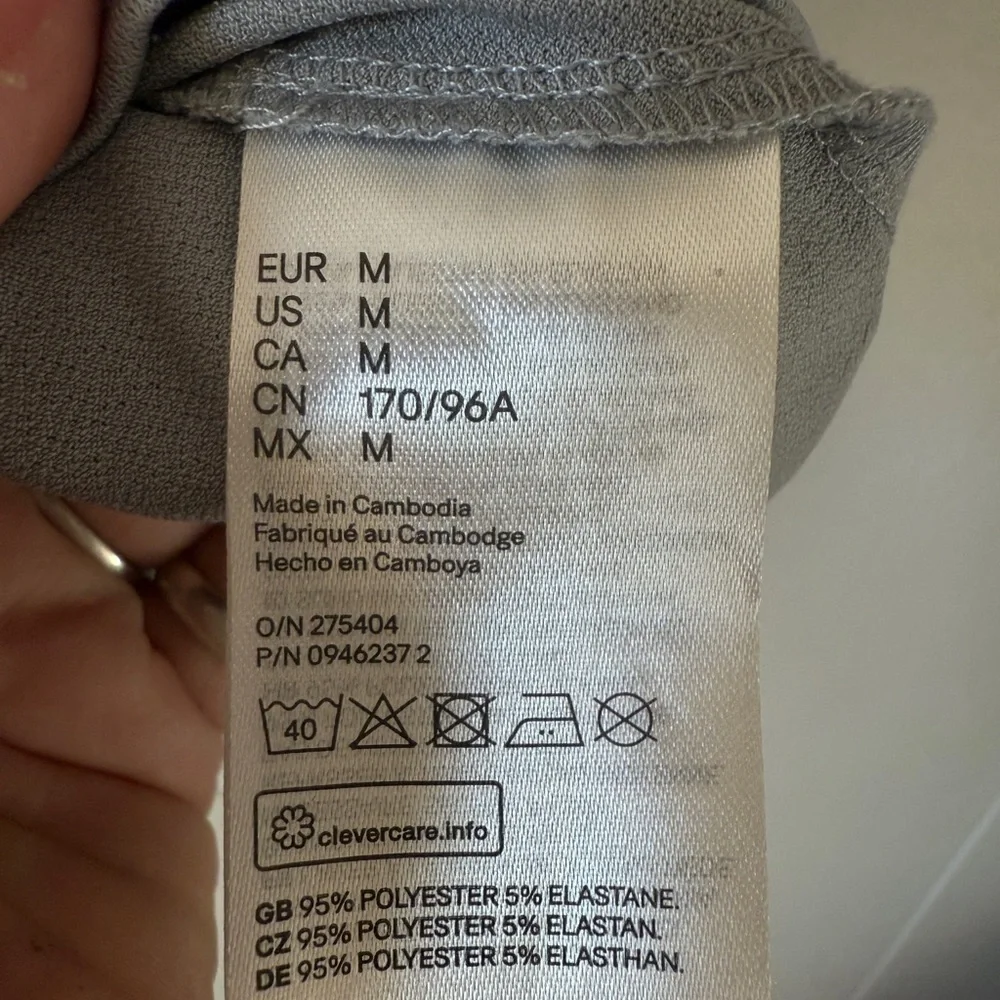 3for30 H&M Gray Cap Sleeve Relaxed Blouse - Picture 3 of 8